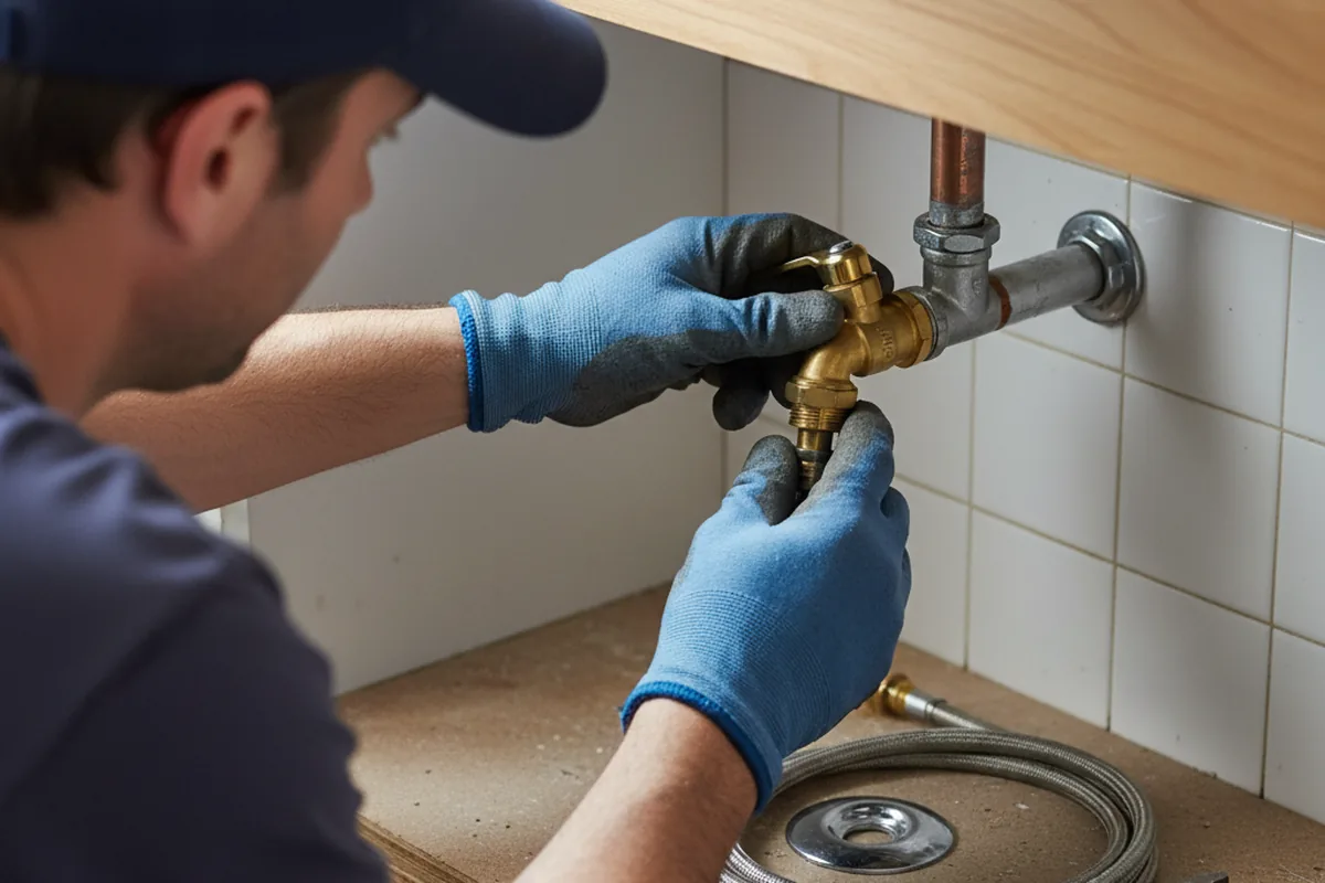 Shutoff valve and fitting work during Faucet and Fixture Repair in Tonopah